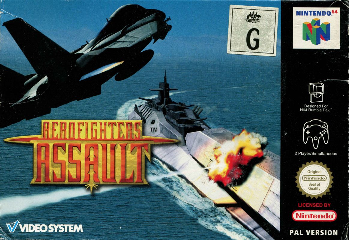 Aerofighters Assault box art for Nintendo 64